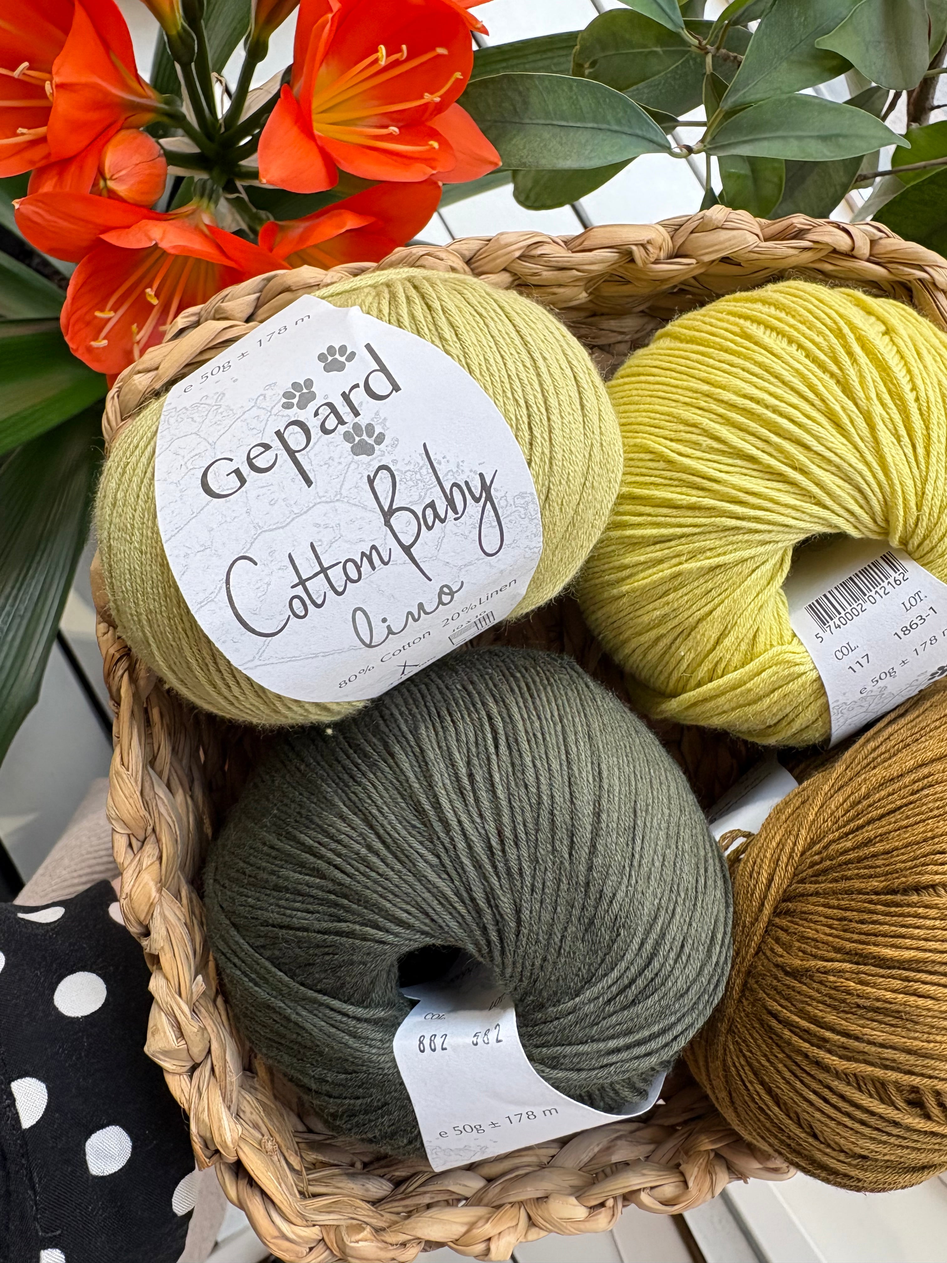 Neulelanka 
Cotton Baby Lino
Gepard Garn
kesälanka
pellavapuuvillalanka