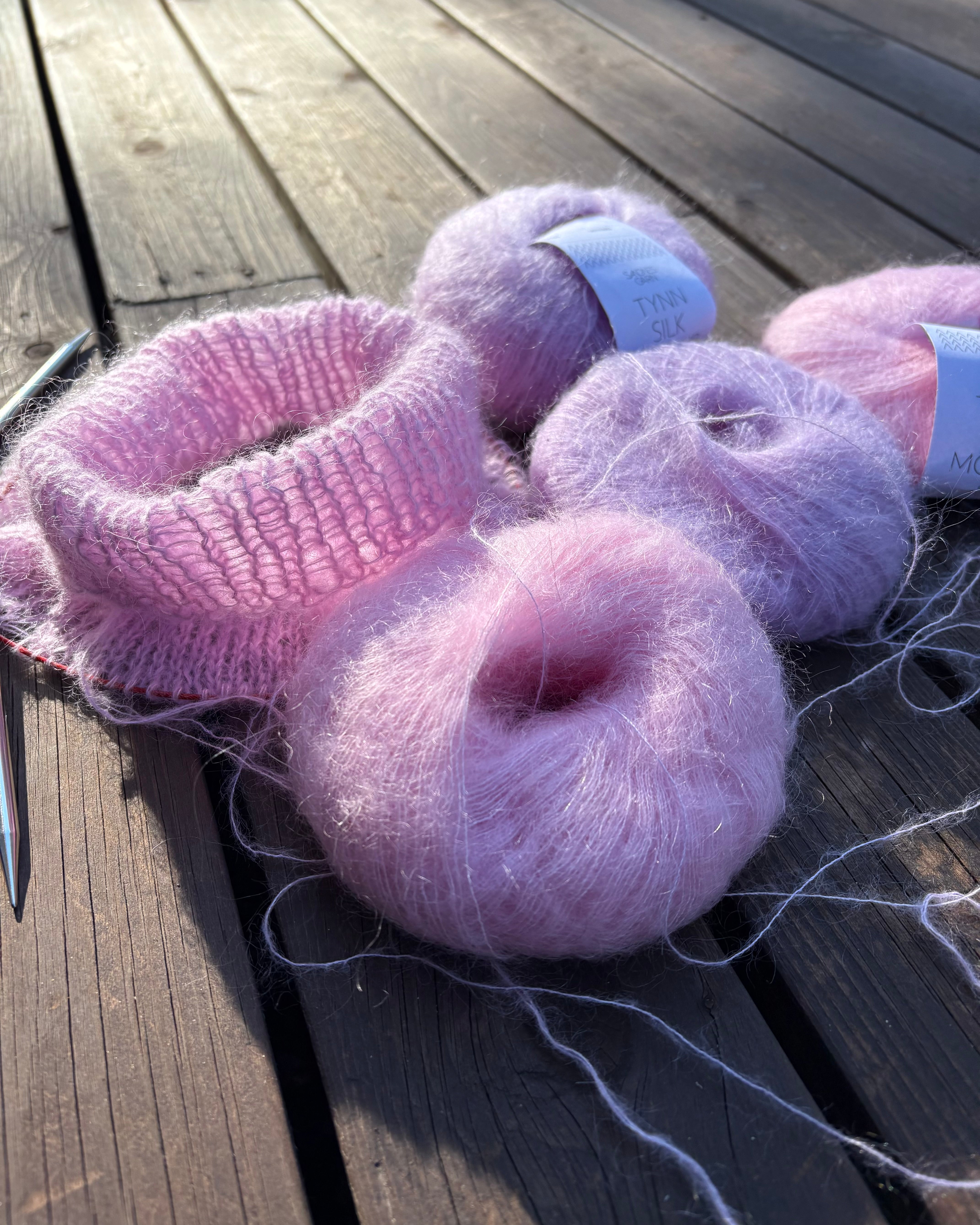 Neulelanka 
Tynn Silk Mohair
Sandnes Garn
silkkimohair
mohairlanka