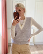Friday Sliopver V-neck by PetiteKnit