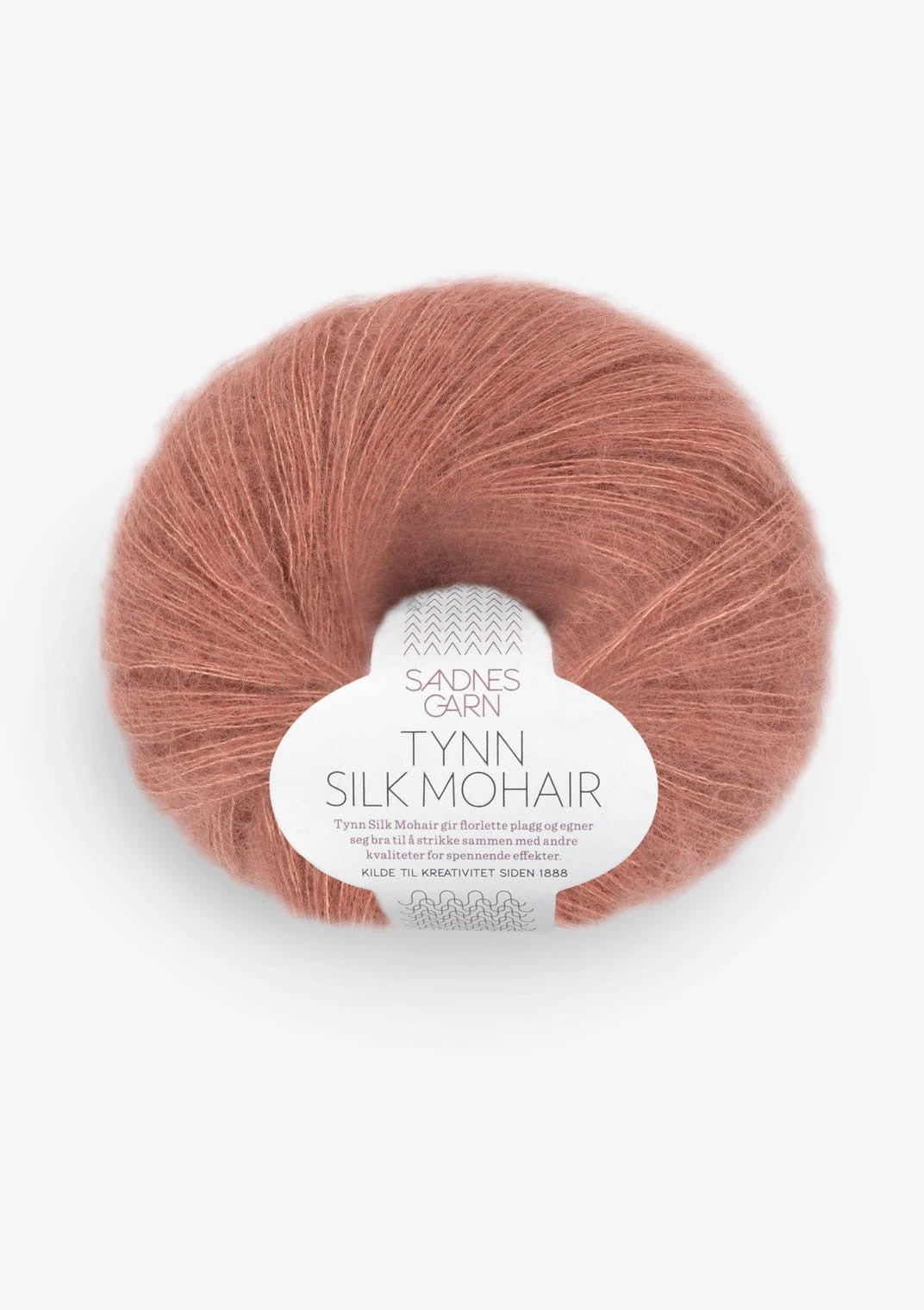 Tynn Silk Mohair Sandnes Garn,  3553 STÖVET PLOMMEROSA